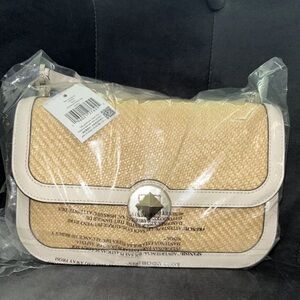 Kate spade Audrey Crossbody kb528 straw parchment bag